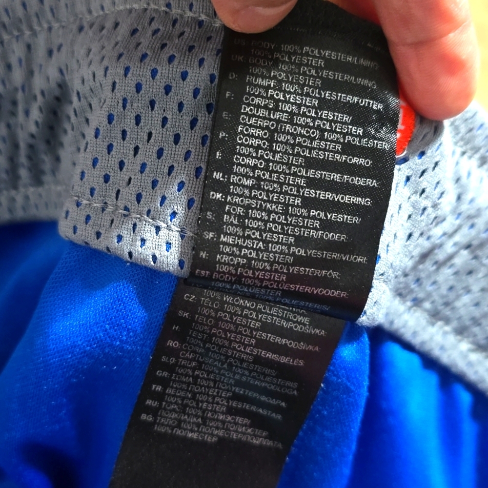 Adidas Gray and Blue Joggers with Athletic Stripes - Picture 8 of 10